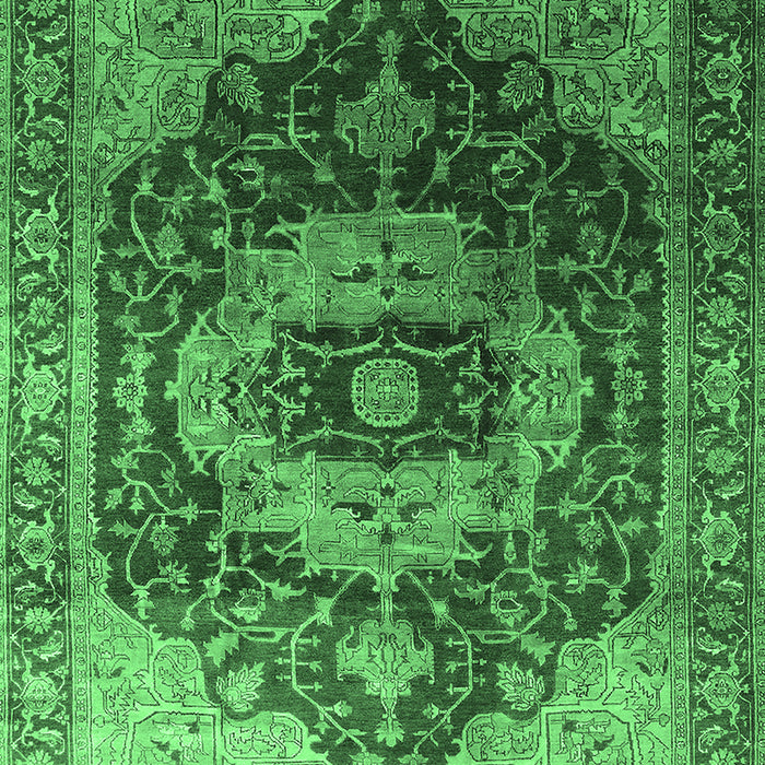 Machine Washable Persian Emerald Green Traditional Area Rugs, wshurb2930emgrn