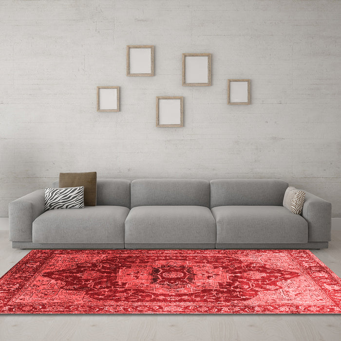 Traditional Red Washable Rugs