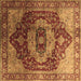 Square Persian Brown Traditional Rug, urb2930brn