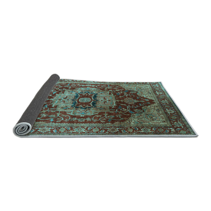 Sideview of Persian Light Blue Traditional Rug, urb2930lblu