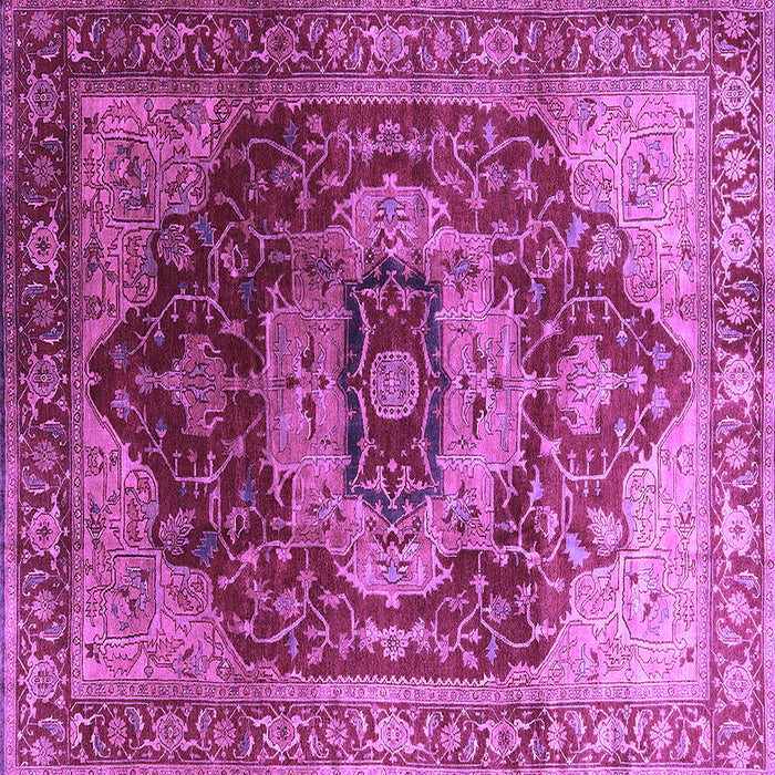 Square Persian Purple Traditional Rug, urb2930pur