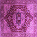 Square Persian Purple Traditional Rug, urb2930pur