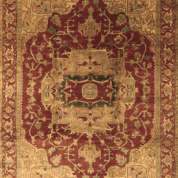 Machine Washable Persian Brown Traditional Rug, wshurb2930brn