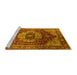 Sideview of Machine Washable Persian Yellow Traditional Rug, wshurb2930yw