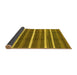 Sideview of Oriental Yellow Industrial Rug, urb2931yw