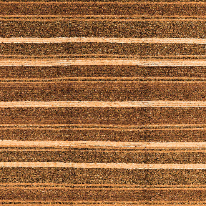 Square Machine Washable Oriental Orange Industrial Area Rugs, wshurb2931org