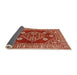 Sideview of Mid-Century Modern Red Oriental Rug, urb2932