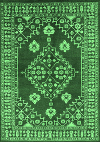 Oriental Emerald Green Industrial Rug, urb2932emgrn