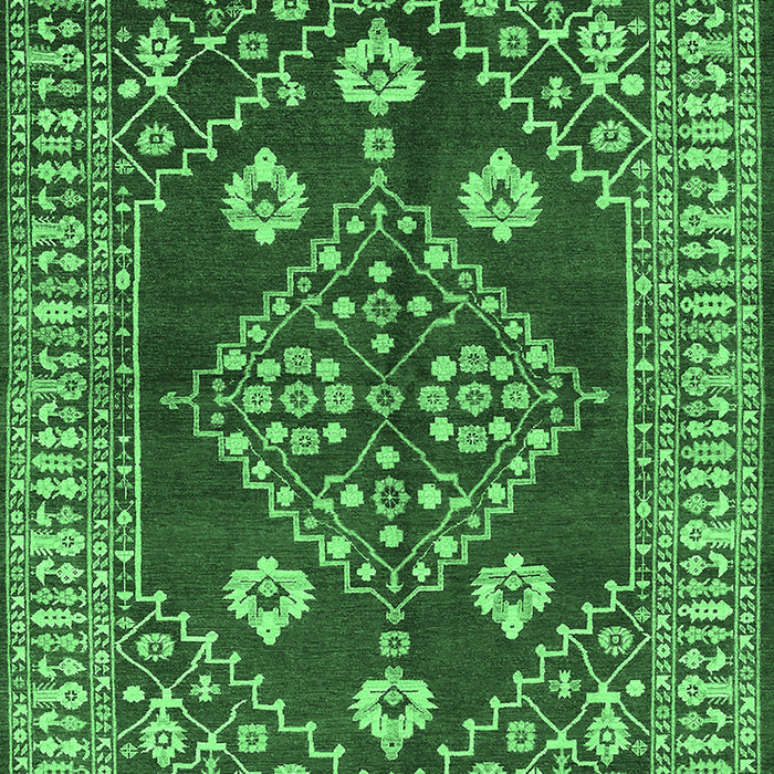 Oriental Emerald Green Industrial Rug, urb2932emgrn