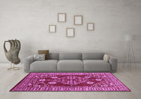 Machine Washable Oriental Purple Industrial Rug, wshurb2932pur