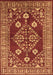 Machine Washable Oriental Brown Industrial Rug, wshurb2932brn