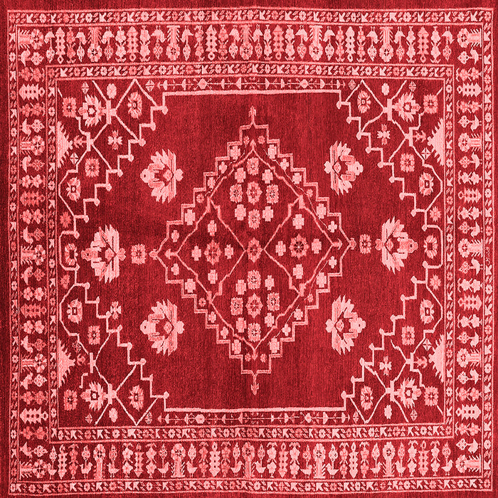 Machine Washable Oriental Red Industrial Rug, wshurb2932red