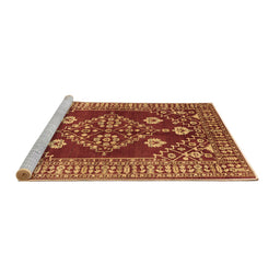 Sideview of Machine Washable Oriental Brown Industrial Rug, wshurb2932brn
