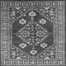 Square Oriental Gray Industrial Rug, urb2932gry