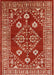 Mid-Century Modern Red Oriental Rug, urb2932