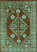 Oriental Turquoise Industrial Rug, urb2932turq