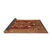 Sideview of Oriental Brown Industrial Rug, urb2932brn