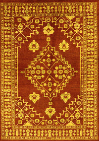 Oriental Yellow Industrial Rug, urb2932yw