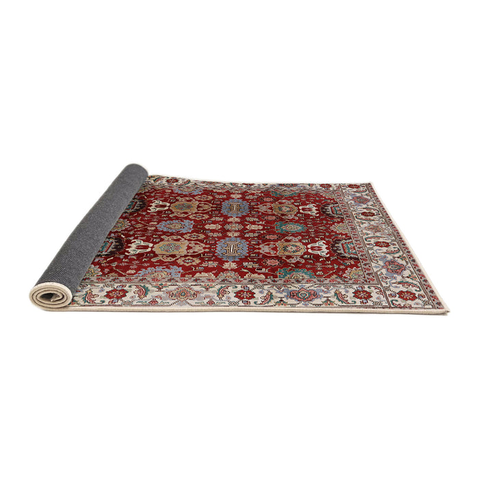 Sideview of Mid-Century Modern Red Oriental Rug, urb2933
