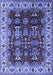 Machine Washable Oriental Blue Traditional Rug, wshurb2933blu