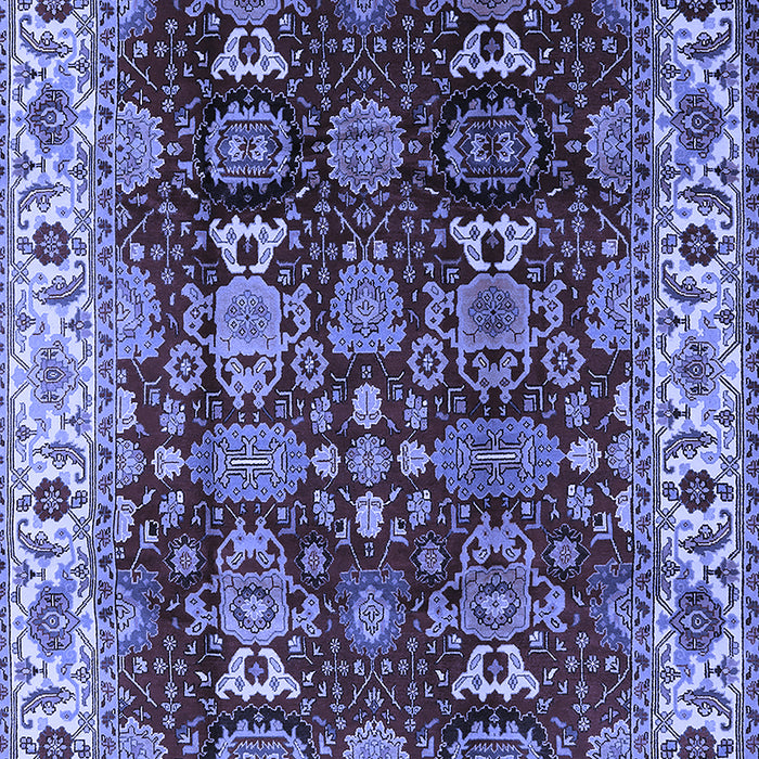 Machine Washable Oriental Blue Traditional Rug, wshurb2933blu