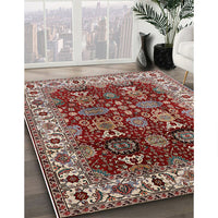Mid-Century Modern Red Oriental Rug, urb2933