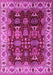 Machine Washable Oriental Pink Traditional Rug, wshurb2933pnk