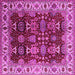 Square Oriental Pink Traditional Rug, urb2933pnk