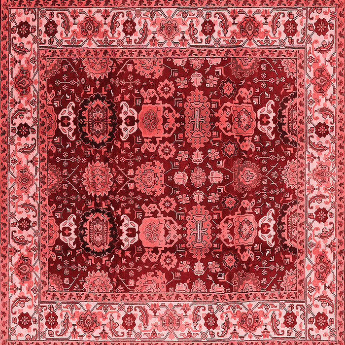 Machine Washable Oriental Red Traditional Rug, wshurb2933red