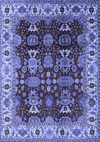 Oriental Blue Traditional Rug, urb2933blu