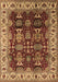 Machine Washable Oriental Brown Traditional Rug, wshurb2933brn