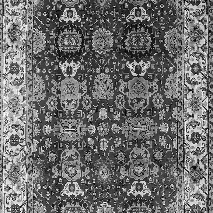 Machine Washable Oriental Gray Traditional Rug, wshurb2933gry