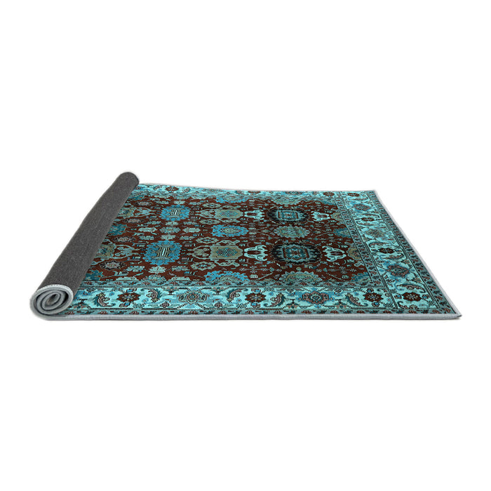 Sideview of Oriental Light Blue Traditional Rug, urb2933lblu