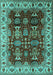 Oriental Turquoise Traditional Rug, urb2933turq
