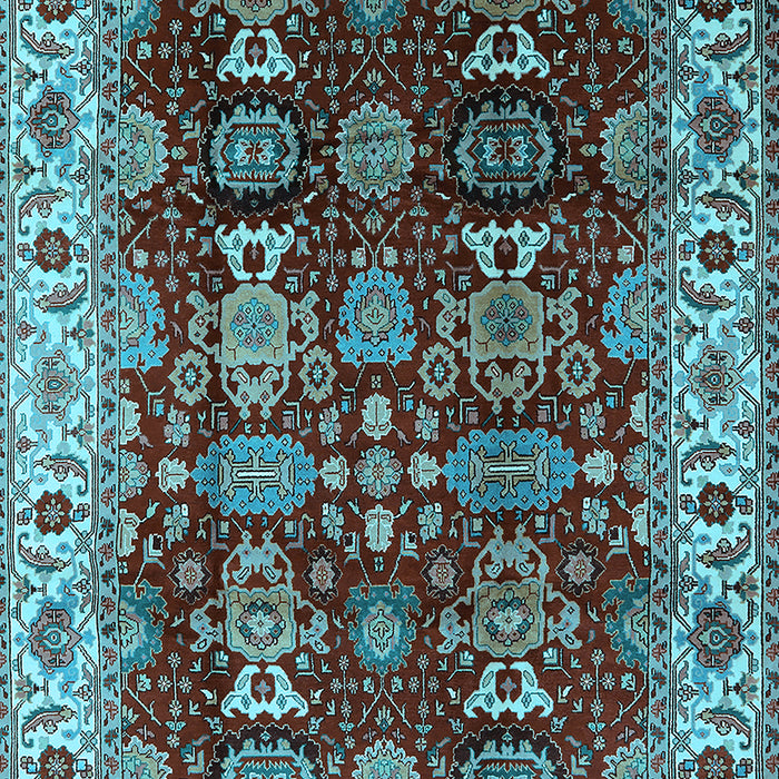 Oriental Light Blue Traditional Rug, urb2933lblu