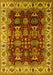 Oriental Yellow Traditional Rug, urb2933yw