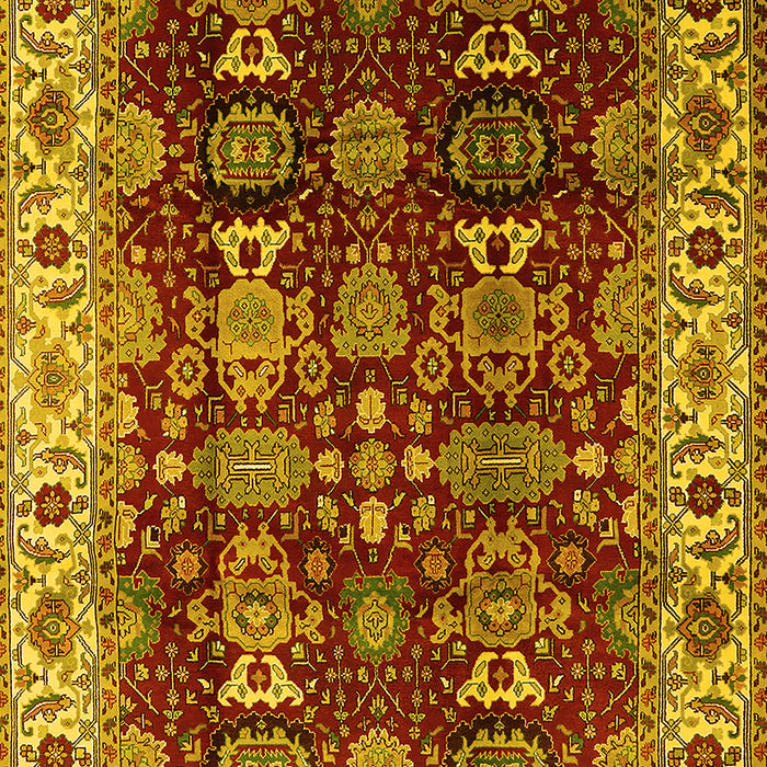 Oriental Yellow Traditional Rug, urb2933yw