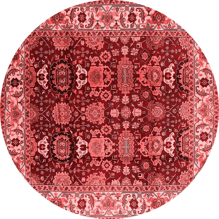 Machine Washable Oriental Red Traditional Rug, wshurb2933red
