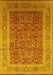Oriental Yellow Traditional Rug, urb2934yw