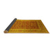 Sideview of Oriental Yellow Traditional Rug, urb2934yw