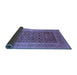 Sideview of Oriental Blue Traditional Rug, urb2934blu