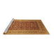 Sideview of Machine Washable Oriental Brown Traditional Rug, wshurb2934brn