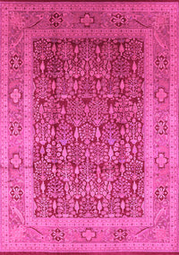 Oriental Pink Traditional Rug, urb2934pnk