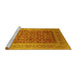 Sideview of Machine Washable Oriental Yellow Traditional Rug, wshurb2934yw