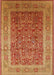 Mid-Century Modern Scarlet Red Oriental Rug, urb2934