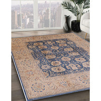 Mid-Century Modern Puce Purple Oriental Rug, urb2935