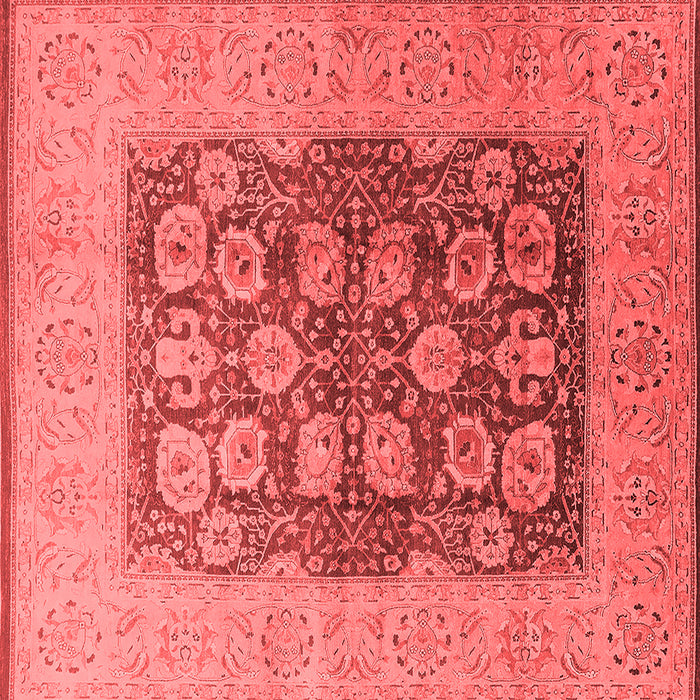 Machine Washable Oriental Red Traditional Rug, wshurb2935red