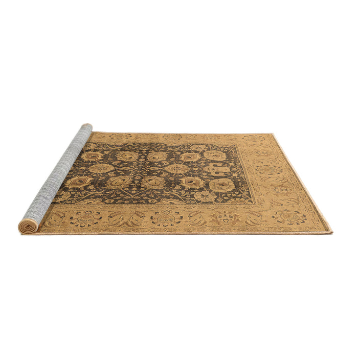 Sideview of Machine Washable Oriental Brown Traditional Rug, wshurb2935brn
