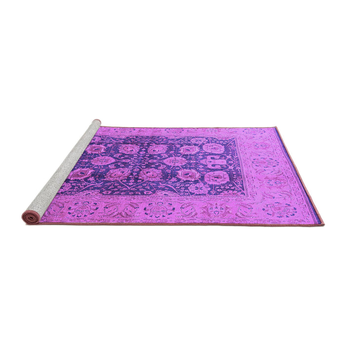 Sideview of Machine Washable Oriental Purple Traditional Area Rugs, wshurb2935pur
