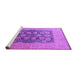 Sideview of Machine Washable Oriental Purple Traditional Area Rugs, wshurb2935pur